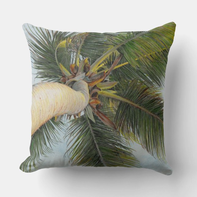 Paul McGehee "Palm Tree" Pillow Kussen (Voorkant)
