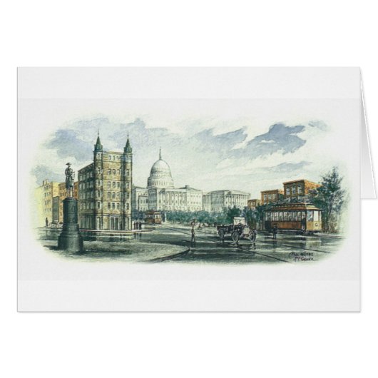 Paul McGehee "Pennsylvania Avenue" Kaart (Voorkant Horizontaal)