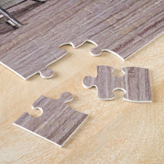 Paul McGehee "Popcorn Stand" Jigsaw Puzzle Legpuzzel (Zijkant)