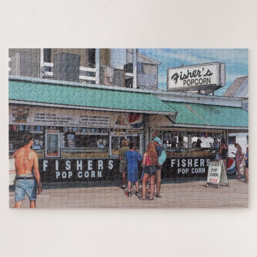 Paul McGehee "Popcorn Stand" Jigsaw Puzzle Legpuzzel (Horizontaal)