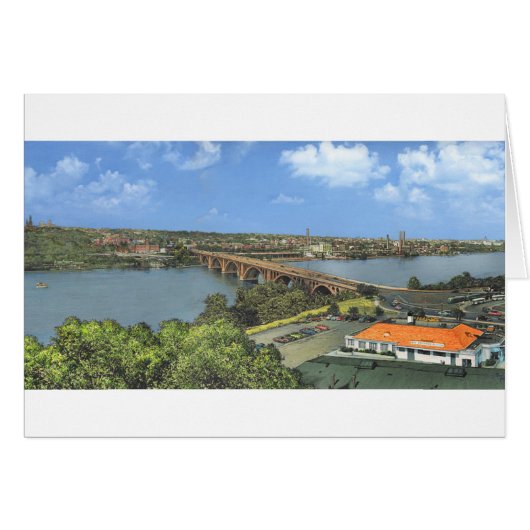 Paul McGehee "Potomac River Vista 1955"-kaart (Voorkant Horizontaal)