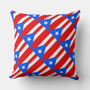 Paul McGehee "Puerto Ricaanse vlag" Pillow Kussen