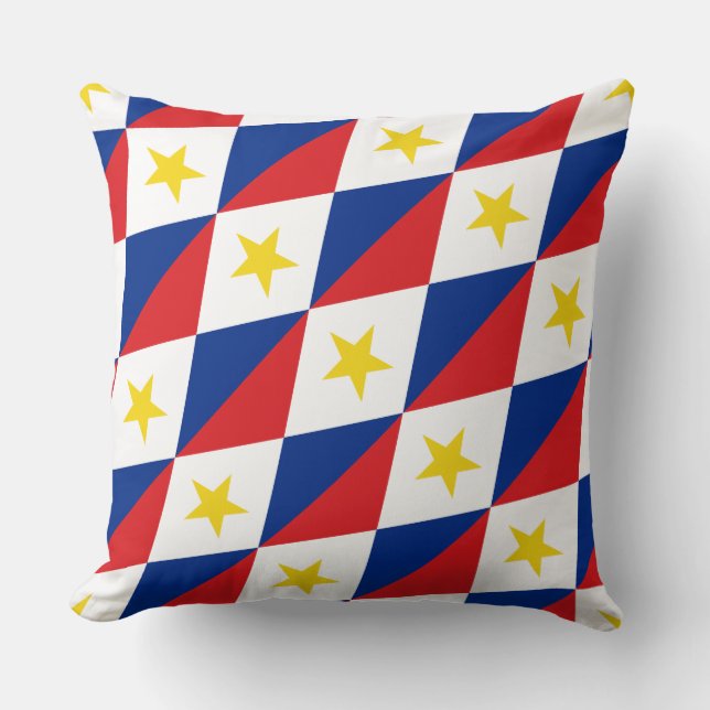 Paul McGehee "Saba Flag" Pillow Kussen (Voorkant)