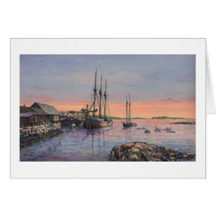 Paul McGehee "Schooners at Stonington"-Kaart