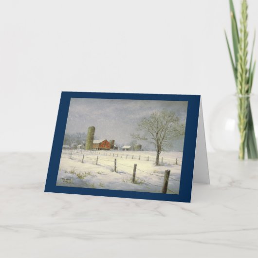 Paul McGehee "Silent Snowfall" Kerst Kaart (Voorkant)