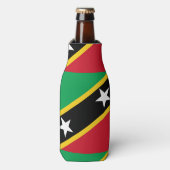 Paul McGehee "St.Kitts & Nevis Flag" fles koeler (Fles Voorkant)