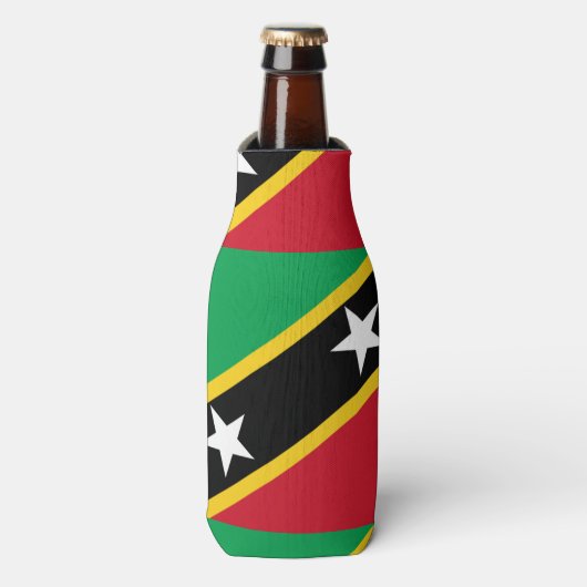 Paul McGehee "St.Kitts & Nevis Flag" fles koeler (Fles Voorkant)