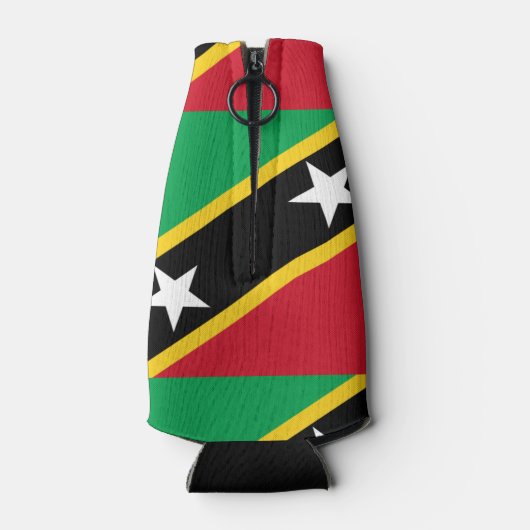 Paul McGehee "St.Kitts & Nevis Flag" fles koeler (Achterkant)
