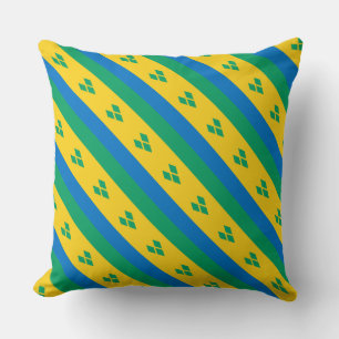 Paul McGehee "St.Vincent & Grenadines Flag" Pillow Kussen