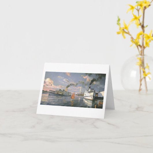 Paul McGehee "Stoomboten van Potomac" Kaart (Gele Bloem)