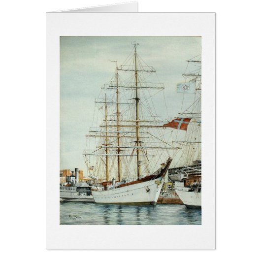 Paul McGehee Tall Ship "Gorch Fock"-kaart (Voorkant)