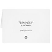 Paul McGehee "The Crab House-Ocean City, MD"-kaart (Achterkant Horizontaal)