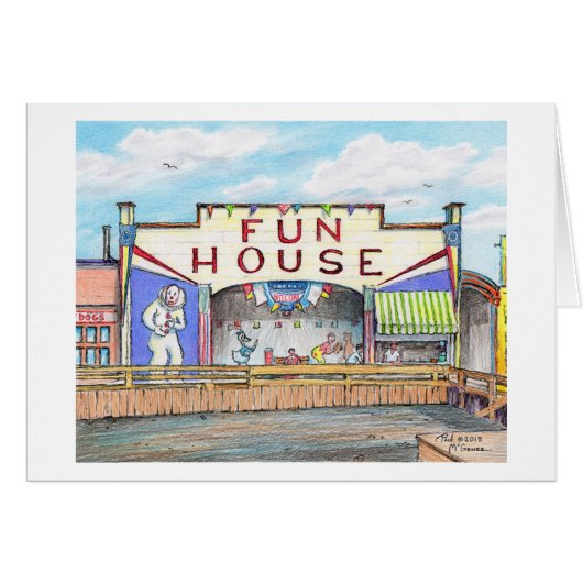 Paul McGehee "The Fun House - Ocean City, MD"-kaar (Voorkant Horizontaal)