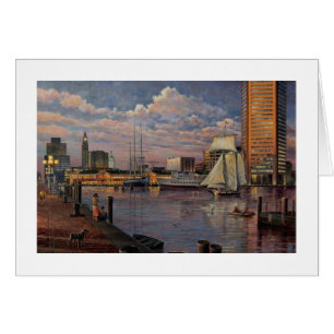 Paul McGehee "The Inner Harbour of Baltimore"-kaar