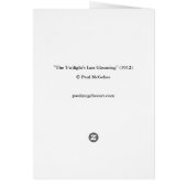 Paul McGehee "The Twilight's Last Gleaming"-kaart (Achterkant)
