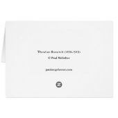 Paul McGehee "Theodore Roosevelt"-kaart (Achterkant Horizontaal)