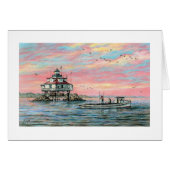 Paul McGehee "Thomas Point Dawn"-kaart (Voorkant Horizontaal)