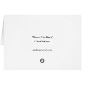 Paul McGehee "Thomas Point Dawn"-kaart (Achterkant Horizontaal)