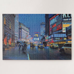 Paul McGehee "Times Square in 1954" Puzzel