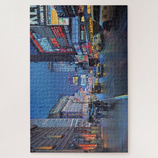 Paul McGehee "Times Square in 1954" puzzel Legpuzzel (Verticaal)