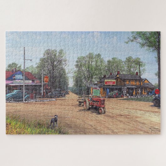 Paul McGehee "Tyson's Corner - 1940" Jigsaw Puzzel (Horizontaal)