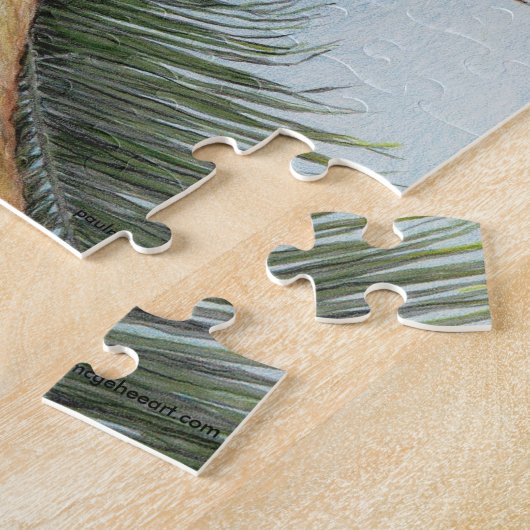 Paul McGehee "Uitzicht uit een Hammock" Jigzaag Pu Legpuzzel (Zijkant)