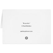 Paul McGehee "Vergeet" Kaart (Achterkant Horizontaal)