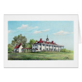 Paul McGehee "Washington's Mount Vernon"-kaart (Voorkant Horizontaal)