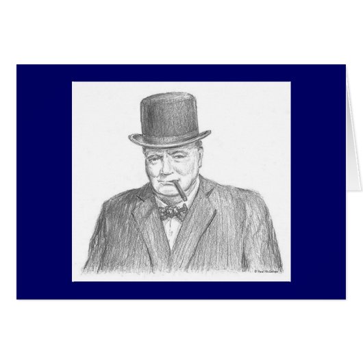 Paul McGehee "Winston Churchill"-kaart (Voorkant Horizontaal)