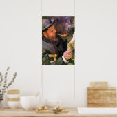 Paul Monet Lezend, populair kunstwerk, Poster (Keuken)