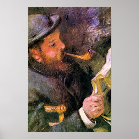 Paul Monet Lezend, populair kunstwerk, Poster (Voorkant)