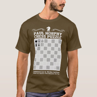 Paul Morphy Chess Puzzle Chess speler T-shirt