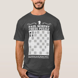 Paul Morphy Chess Puzzle Chess speler T-shirt