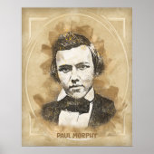 Paul Morphy, schaker Poster (Voorkant)