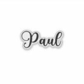 Paul Name - handgeschreven kalligrafie Sticker (Voorkant)