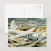 Paul Nash - Defense of Albion, beroemd schilderij, Briefkaart (Voorkant / Achterkant)