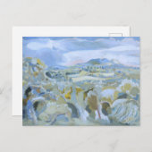 Paul Nash - Landschap van de Malvern Distance, Briefkaart (Voorkant / Achterkant)