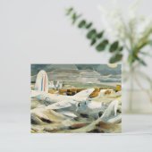 Paul Nash - Verdediging van Albion, beroemd schild Briefkaart (Staand voorkant)