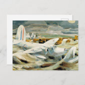 Paul Nash - Verdediging van Albion, beroemd schild Briefkaart (Voorkant / Achterkant)