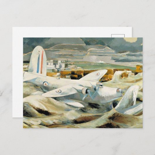 Paul Nash - Verdediging van Albion, beroemd schild Briefkaart (Voorkant / Achterkant)