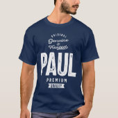 Paul Personalized Name Birthday Gift T-shirt (Voorkant)