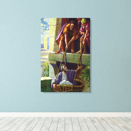 paul preaching christ Wrapped Canvas (Insitu (Houten vloer))
