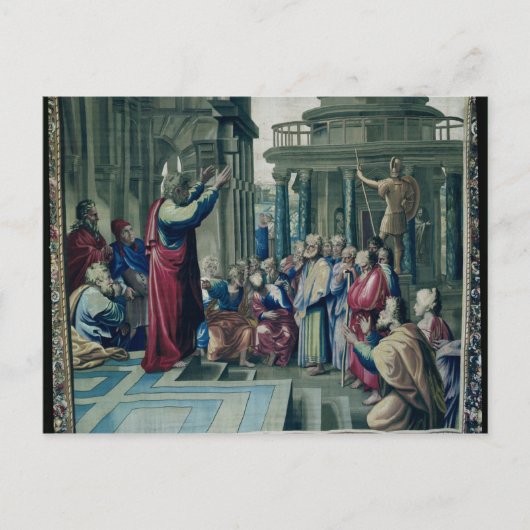 Paul Preaching in de Areopagus Briefkaart (Voorkant)
