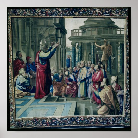 Paul Preaching in de Areopagus Poster (Voorkant)