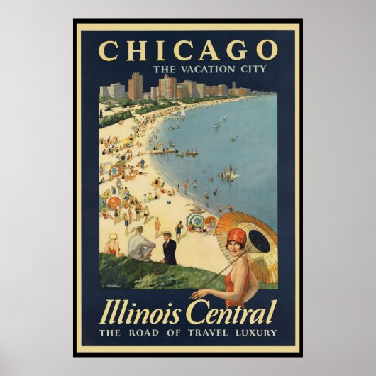 Paul Proehl Chicago Vacation City Poster (Voorkant)