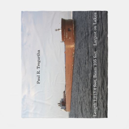 Paul R. Tregurtha blanket Fleece Deken (Voorkant)