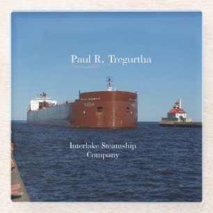 Paul R. Tregurtha Duluth glass onderzetter