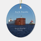 Paul R. Tregurtha Duluth-sierent Keramisch Ornament (Links)