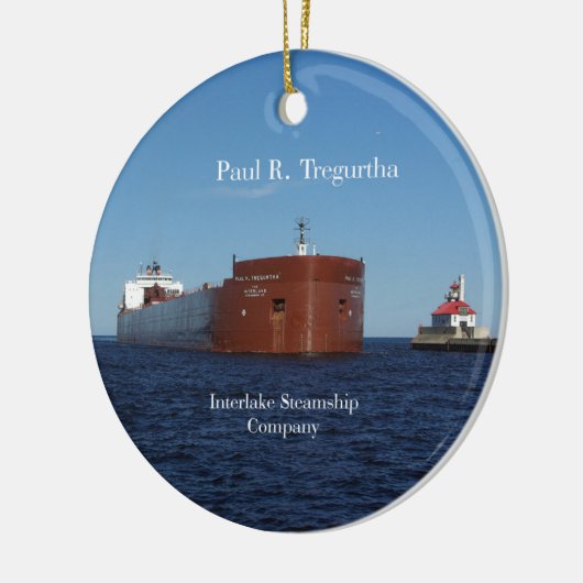 Paul R. Tregurtha Duluth-sierent Keramisch Ornament (Links)