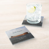 Paul R. Tregurtha glas coaster Glazen Onderzetter (Schuin)